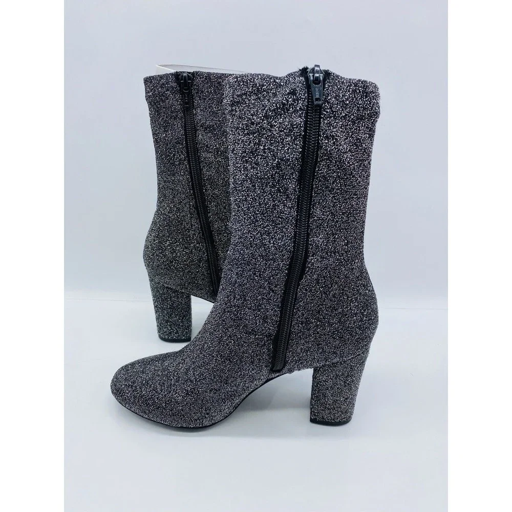 Kenneth Cole New York Women's Alyssa Mid Calf Boots Pewter US 6.5M / EUR 37 - Picture 7 of 8